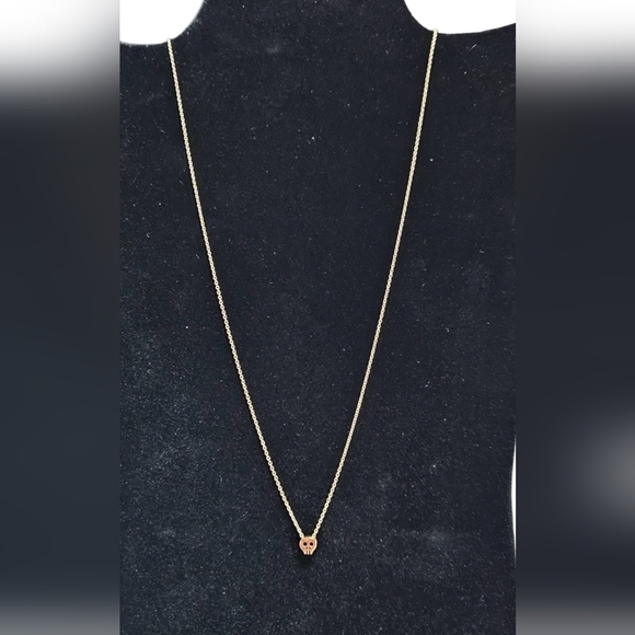 Torrid Gold Delicate Skull Necklace 18.5 inch chain with 5.5 inch extension - Picture 2 of 5